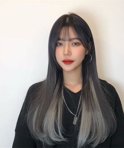 인스타 유라님 / 16인치 / 그레이투톤컬러  / 스킬땋기 붙임머리시술